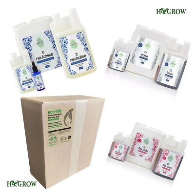 Ecothrive Trace, Neutralise, Flourish, & Organic Potting Soil. 100% Organic