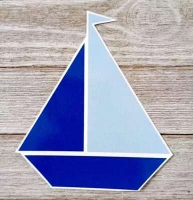 Velero náutico pared caja fuerte pegatina barco 8,5 pulgadas Foto 1 de 2