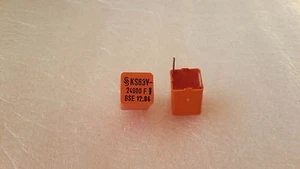 12x Siemens B31531 KS Polystyrol Styroflex Kappen 63V 0,0249UF 1 % 25nF 63V Neu aus altem Lagerbestand - Bild 1 von 4
