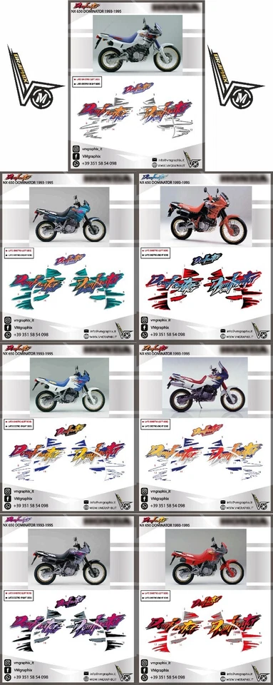 ADESIVI DOMINATOR  NX 650  NX650 grafiche/stickers/decal/decò - Immagine 1 di 1