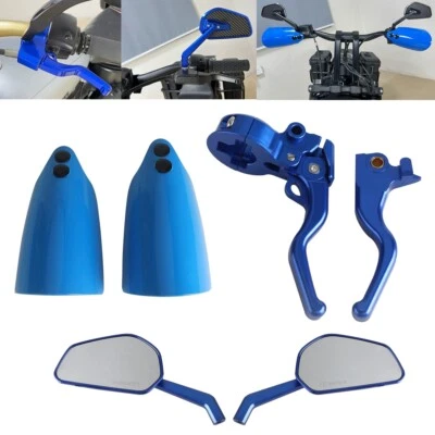 Palanca de embrague de freno y guardamanos y espejos retrovisores para Harley Sportster XL 883 1200 04-22 Foto 1 de 4