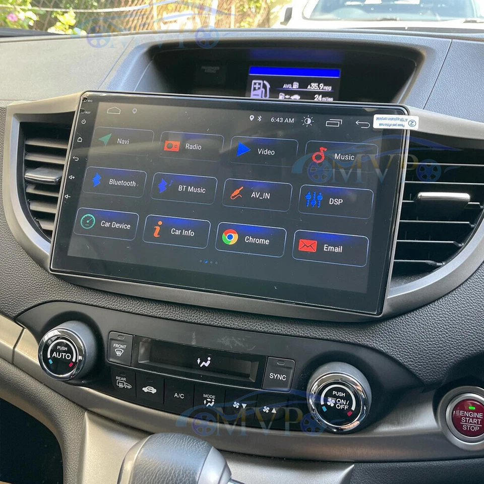 For Honda CRV CR-V 2012 2013-2016 Head unit Android 14 GPS Carplay Radio Stereo - Image 1 of 4