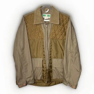 GAME WINNER Vintage Tan Cotton Canvas Duck Hunting Coat Jacket Mens Size M 38-40 - Picture 1 of 13