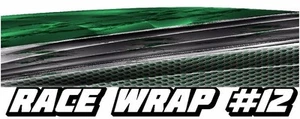 RACE CAR GRAPHICS #12, Half Wrap Vinyl Decal IMCA Late Model Dirt Trailer Truck - Picture 1 of 3