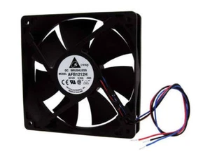 Delta 120mm x 120mm x 25mm Ball Bearing Hi-Speed 3pin Fan, AFB1212H-R00 - Picture 1 of 1
