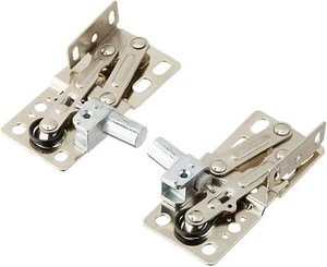 One Pair Set (2 Pieces) Soft-Close Pivot Hinges for Tip-Out Tray (right & left) - Picture 1 of 5