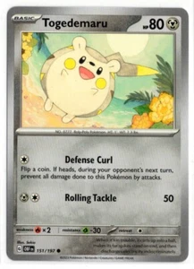 Pokemon Obsidian Flames 151/197 Togedemaru - Picture 1 of 1