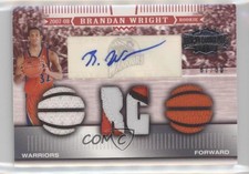 2007-08 Topps Triple Threads Relic /50 Brandan Wright #139 Rookie Auto RC