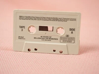 40 Years Of Million Dollar Memories Tape #3 Cassette Tape Readers Digest 1984 - Image 1 of 3