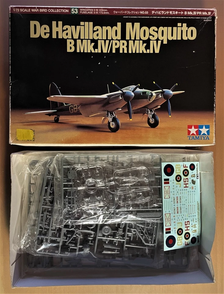 TAMIYA 60753 - DE HAVILLAND MOSQUITO B Mk.IV/PR Mk.IV - 1/72 PLASTIC KIT - Immagine 1 di 1
