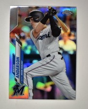 2020 Topps Chrome Base Refractor #146 Brian Anderson - Miami Marlins