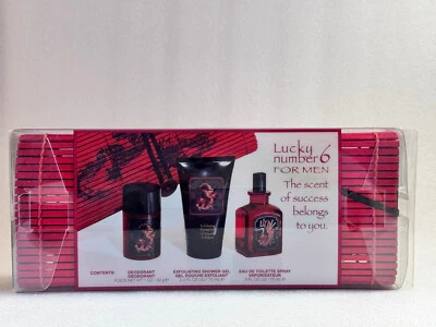Lucky Number 6 PARA HOMBRES Edt Spray 0,5 fl oz/gel de ducha 2,5 oz/desodorante 1 oz Foto 1 de 4
