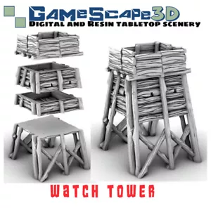 Torre di Guardia Vista Torre Terreno Edilizia Miniatura | D&D DnD - Foto 1 di 1