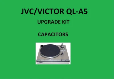 Tocadiscos JVC/VICTOR QL-A5R KIT DE REPARACIÓN - todos los condensadores - Image 1 of 4