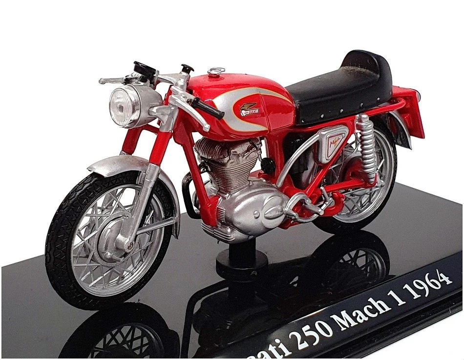 Atlas Editions 1/24 Scale 4 658 109 - 1964 Ducati 250 Mach I Motorbike - Red - Image 1 of 4