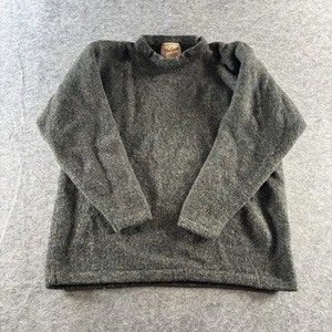 Vtg Woolrich Sweater Womens Large Crew Wool Blend Olive Mix Green Thick Soft - Picture 1 of 8
