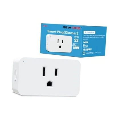  Штепсельная вилка диммера Zwave, умная вилка диммера серии 800 Z-Wave, розетка диммера Zwave - Изображение 1 из 4