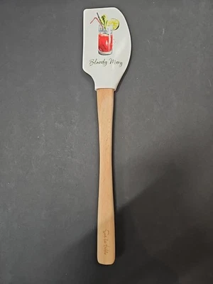 Espátula Sur La Table Tovolo Bloody Mary cabo de madeira silicone 12,5” espátula Htf - Imagem 1 de 4