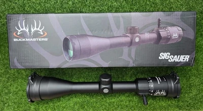 Черный оптический прицел для винтовки Sig Sauer #SOBM43001 Buckmasters BDC 3-12x44 мм SFP - Изображение 1 из 4