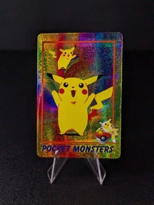 Tarjeta adhesiva expendedora de papel de aluminio de colección de anime Pikachu Pokemon de Pika - Imagen 1 de 4