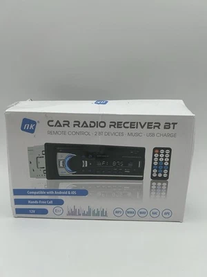NK Autoradio Bluetooth 4.0-1 DIN 4x40W AUX-Funktion MP3 Player Misc Audio Sounds - Bild 1 von 4