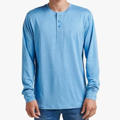 NWT Reef Proof long sleeve henley Fr Blue men's shirt Sz S - Image 1 of 4