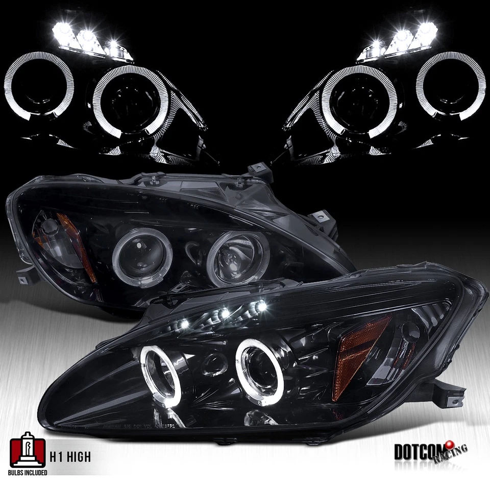 Fit 2000-2003 Honda S2000 AP1 Black Smoke LED Halo Projector Headlights Lamps - Изображение 1 из 4