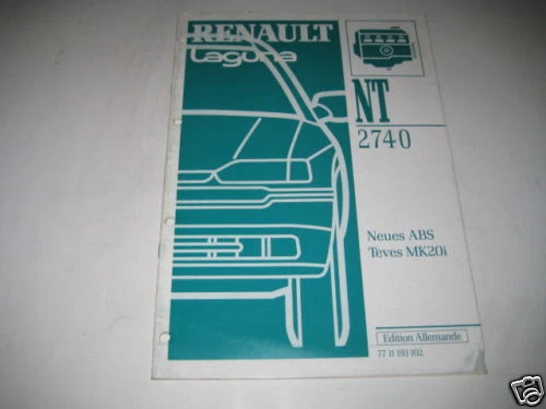Manual de Instrucciones Renault Laguna ABS MK20i Teves , 1997 - Imagen 1 de 1