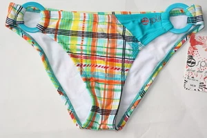 Split Brand NEW Blue Women's Juniors Size M Medium 6 8 Bikini Bottom $42 357 - Picture 1 of 1