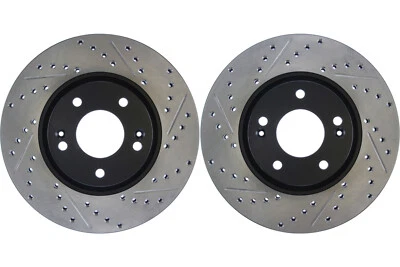 Передняя ПАРА роторов дискового тормоза Stoptech для Hyundai Sonata 2005-2015 годов выпуска (45129) - Изображение 1 из 4