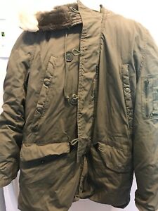 Greenbrier USAF Military Extreme Cold Weather N-3B Parka Coat Size Small