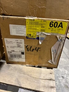 Square D H362DF 60 amp 600v Fused 4X Safety Switch Disconnect - Picture 1 of 1