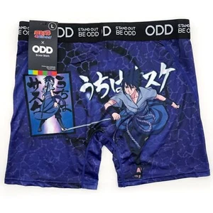 Odd Sox Naruto Shippuden Boxer Briefs Mens Large Underwear Sasuke Blue Anime - Picture 1 of 7