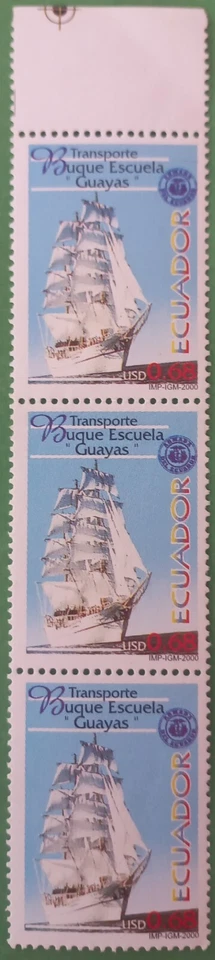Ecuador 2000 Sc#1518 Training Ship Guayas (Block) - Image 1 of 1