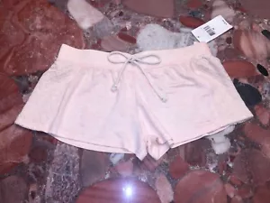 Underella by Ella Moss Beige Harlow Crochet Side Soft Sleep Shorts Womens XS NWT - Picture 1 of 9