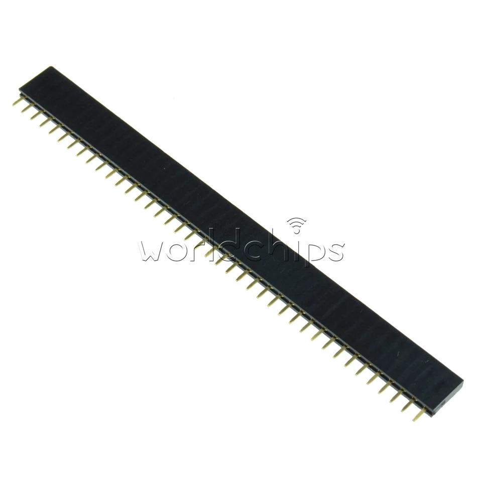 10Pcs 40pin 2.54mm Single Row Straight Female Pin Header Strip PBC Arduino TOP - Image 1 of 4