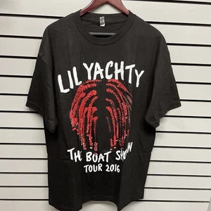 LIL YACHTY THE BOAT SHOW TOUR Black  T SHIRT XL DOUBLE SIDED 2016 OFFICIAL - Picture 1 of 11