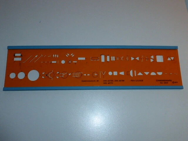 Zeichenschablone STANDARDGRAPH N° 3348 Elektrotechnik III - Bild 1 von 1