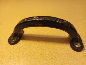 Vintage Iron Door Handle Pull Old Factory Cupboard Drawer " Tangent " - Picture 1 of 7
