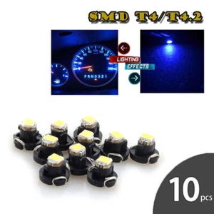 Venta al por mayor 10 PIEZAS Azul T4/T42 Neo Cuña LED Bombilla Instrumento Tablero Panel Luz BI - Imagen 1 de 7