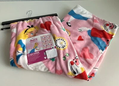 Disney Alicia en el País de las Maravillas Manta Día de San Valentín 50 X 70” Conejo Blanco Foto 1 de 4