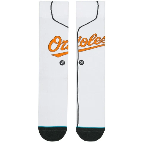 Baltimore Orioles Stance MLB Home White Jersey Socks Large Men's 9-12 Cover