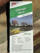 Chicago vicinity AAA paper folding street map 2010