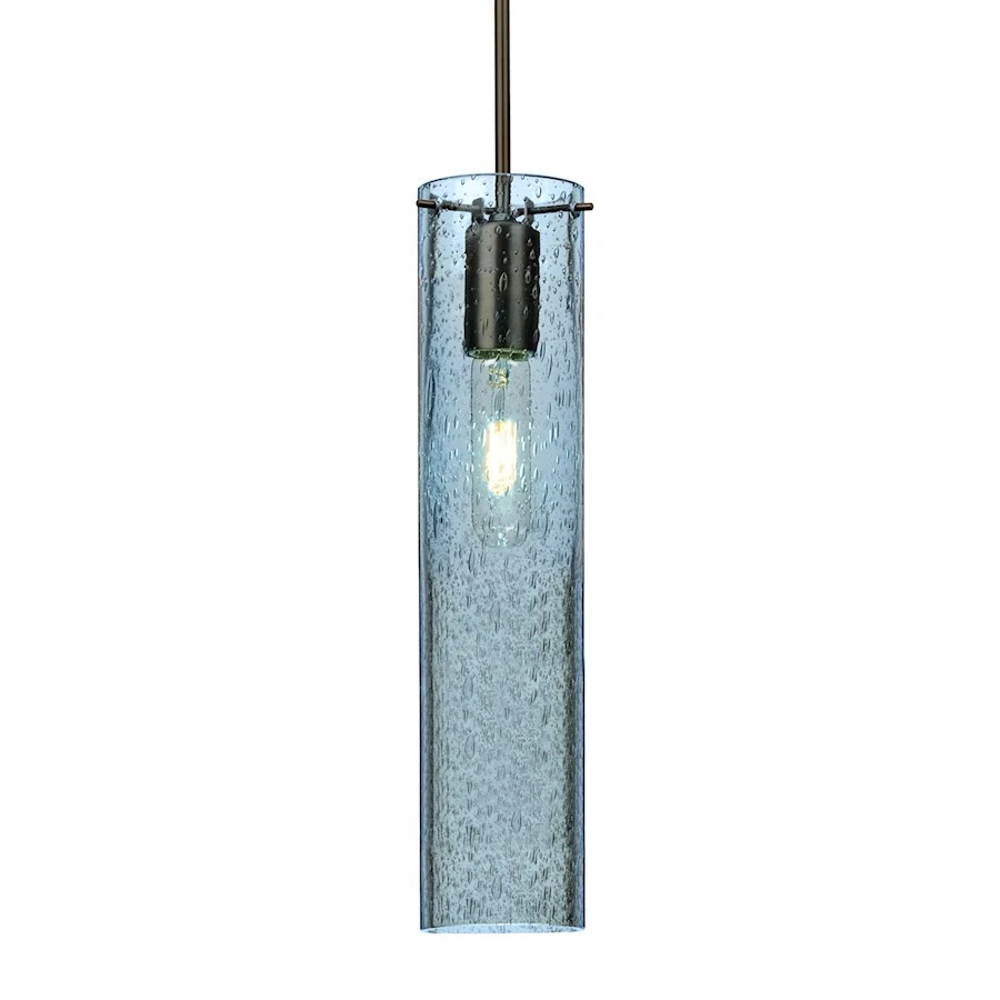 Besa Lighting Juni 16 1 Light Cord Pendant, Bronze/Blue - 1JT-JUNI16BL-BR - Image 1 of 1