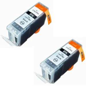 2 BLACK Ink Cartridge for PGI-5 BK Canon iP4500 MP500 MP530 MP600 MP610 - Picture 1 of 1