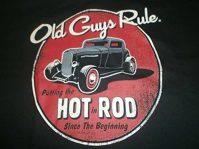 OLD GUYS RULE "PUTTING THE HOT IN ROD SINCE THE BEGINNING" S/S T-SHIRT M
