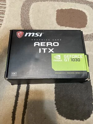 MSI GeForce GT 1030 AERO ITX 2GD4 OCV1 2GB DDR4 Graphics Card - Image 1 of 4