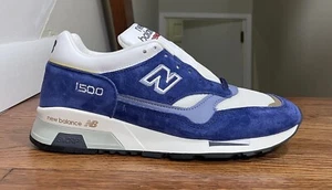 New Balance 1500 Made in England 'Blue M1500PWT 2022 Men’s Sneakers Size 7 - Picture 1 of 7