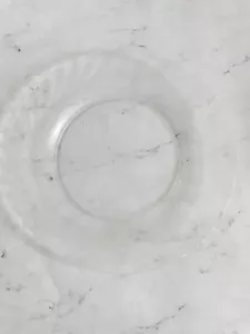 Arcoroc Clear Swirl Glass Dinner Plates 9.5" France - Picture 1 of 1