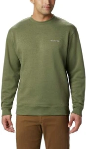 Columbia Men's Big 5X Hart Mountain II Pullover Crew Sweatshirt - Olive Green - Picture 1 of 2